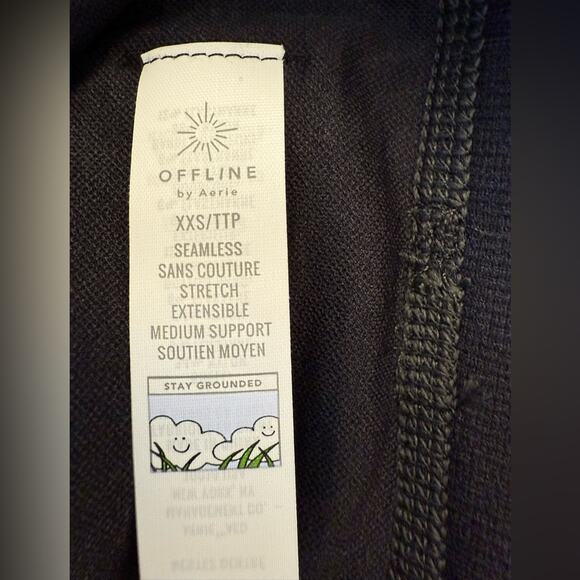 NWT Aerie Offline Totally Textured Seamless Racerback Sports Bra Size XXS - Picture 2 of 6